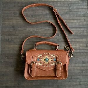 American Bling Crossbody Leather Purse